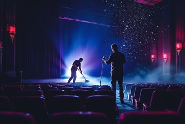 Rengjøring av teater og kino